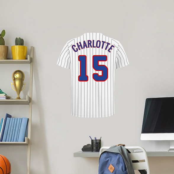 Baseball Jersey Wall Decal