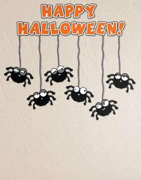 Aranhas de Halloween